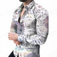 thumbnail image 1 of Camisas de leopardo de lujo para hombre, camisas de moda, camisas hawaianas de manga larga, blusas de playa con cadena dorada, ropa para hombre, Camisa Voion para hombre, 1 of 6