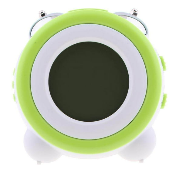 Digital Dual Alarm Clock Loud Alarm Clock heavy sleepers digital alarm Twin Bell Kids Small Clock green