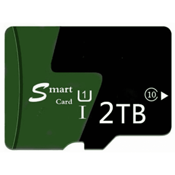 2PC New Memory Card 2TBX2 Universal Memory Micro SD Card, Suitable For Most Mobile Phones, Cameras, And Other Devices,Bluewith Adapter (MB-MC64HA)