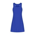 thumbnail image 3 of Mefallenssiah Femmes Col Rond Robe Femmes Casual Solide Couleur Bretelles V-Cou Pull Sans Manches Robe, 3 of 6