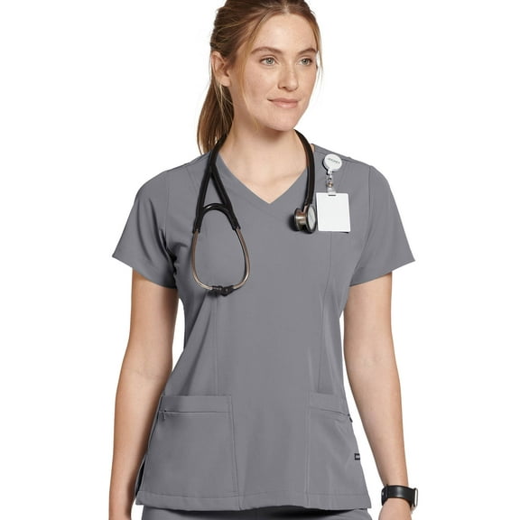 Jockey Women's Mock Wrap Scrub Top