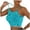 Mint Green, variant on Sports Bra Breathable Workout Bra for Gym Workout Sports Bras for Women Heavy Duty Cotton Padded Push Up Racerback with Spaghetti Straps Shockproof Wirefree Unlined Cross Back Yoga Gym Fitness Top