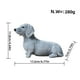 thumbnail image 2 of Estatua realista de perro salchicha | Figura de perro de resina pintada a mano | Bonita decoración para el hogar y el escritorio para amantes de los perros, para la oficina, estantería o como regalo, 2 of 4