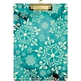 thumbnail image 2 of FMSHPON Christmas Fantasy Blue Snowflake Clipboard Hardboard Wood Nursing Clip Board and Pull for Standard A4 Letter 13x9 inches, 2 of 5