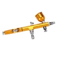 thumbnail image 3 of Pistola pulverizadora para tatuajes, pistola pulverizadora para decoración de uñas con alimentación por gravedad de 0,2 mm dorada, tecnología de vanguardia, 3 of 8