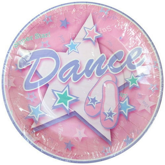 Ballerina Dancer Large Paper Plates (8ct)