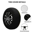 thumbnail image 3 of Kdxio Spare Tire Cover for RV Trailer, Waterproof Wheel Cover,Camper Spare Tire Cover Fit for Rv SUV Truck Travel Trailer 15 inch-Horse Sunflowers, 3 of 8