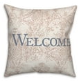 thumbnail image 2 of Creative Products Welcome Peach Pattern Pillow 18 x 18 Spun Poly Pillow, 2 of 3