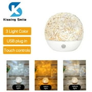 XAOCENH Water Ripple Projector Night Light Lamp Sunset Photography Ocean Wave Dynamic Bedroom Decor Aesthetic Led Atmosphere RGB Table
