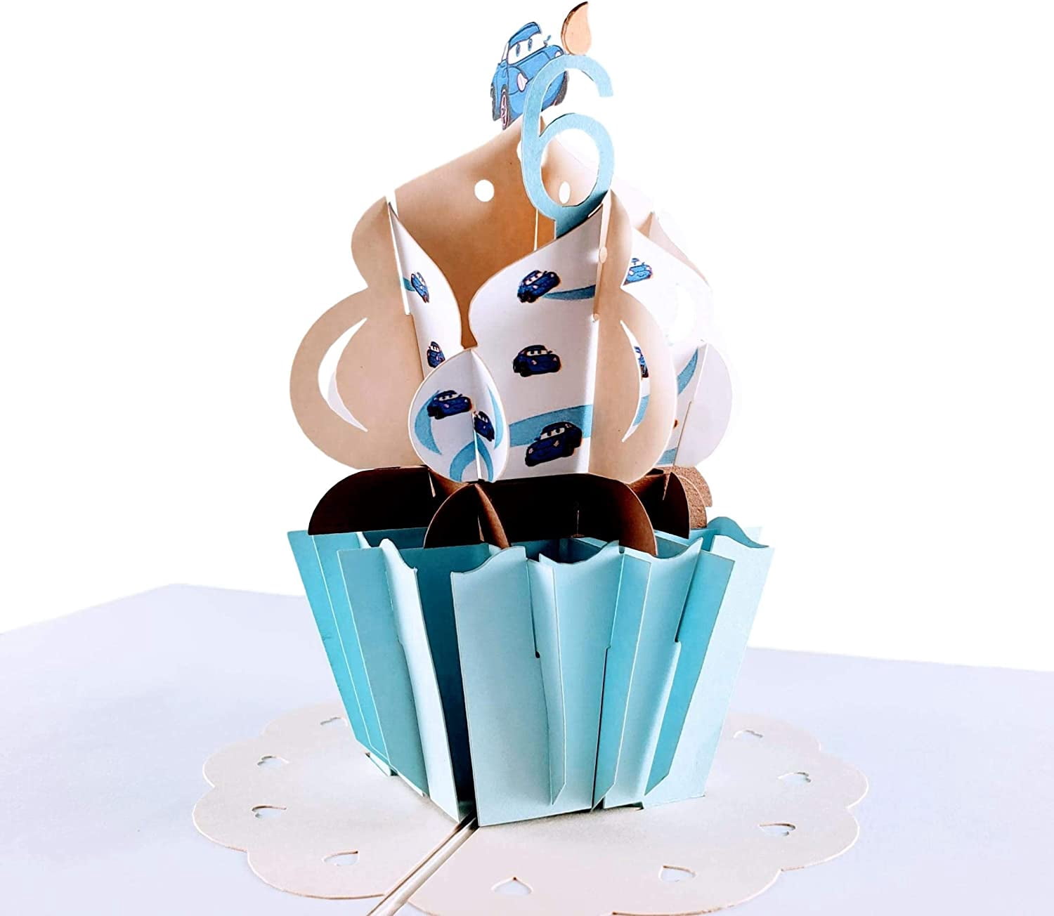WOW! 3D Pop-Up Geburtstagskarte Mit Regenbogen-Cupcake – Bunt, Fröhlich & Persönlich