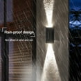 thumbnail image 4 of Fmxomd Solar Sconce Lights Outdoor, Solar Wall Lights Up and Down, 3000K Solars Lights Outdoor IP65 Waterproof for Yard Fence Patio Garage Porch, 2pcs, 4 of 9