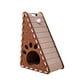 thumbnail image 4 of Rascador para gatos, tapete rascador, juguetes para gatitos, juguete interactivo de fieltro vertical con Marrón, 4 of 9