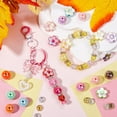 thumbnail image 3 of Kit de 144 cuentas de flores de cerezo para bolígrafos, cuentas acrílicas coloridas de primavera, flores de cerezo, redondas, espaciadoras sueltas con diamantes de imitación, 3 of 4