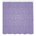 thumbnail image 2 of Ambesonne Vintage Shower Curtain, Lace Style Back Motifs Art, 69"Wx70"L, Pale Lavender, 2 of 4