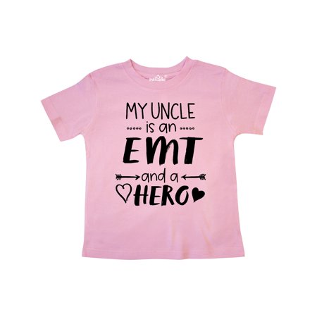 

Inktastic My Uncle is an EMT and a Hero Gift Toddler Boy or Toddler Girl T-Shirt