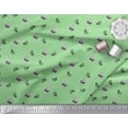 thumbnail image 2 of Soimoi Green Rayon Fabric Stripe & Pine Fruits Fabric Prints By Yard 42 Inch Wide, 2 of 3