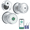 Silver, variant on 5-in-1 Smart Door Knob,Gavdhe Keyless Smart Door Lock Smart Deadbolt with App Control & Fingerprint & 2 Keys,Smart Fingerprint Door Knob, Keyless Entry for Home, Office, Garage & Apartment - Black