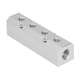 thumbnail image 3 of Air Air Manifold Large Flow Aluminium Pneumatic Block 40x40mm G1/2 Inlet G1/4 Outlet, 3 of 7