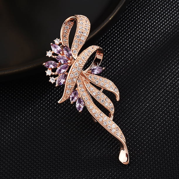 Broche de circón de lujo ligero Hebilla Pin Broche Abrigo Joyería de ensamblaje occidental Wmkox8yii fajkfhkj4499