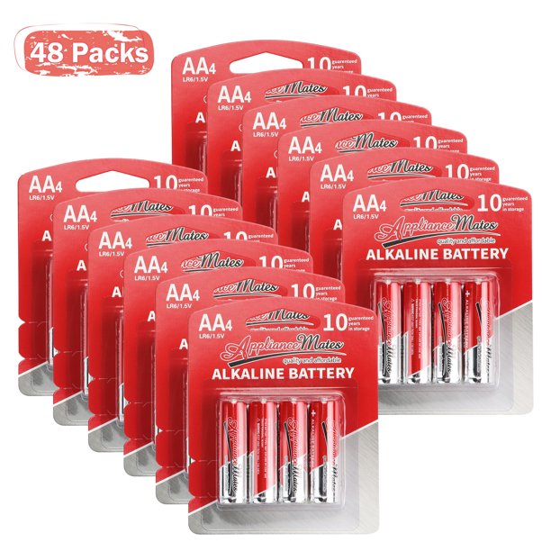 Beaquicy High Energy AA Alkaline Batteries 1.5V 48 Packs Double A