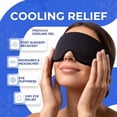 thumbnail image 2 of FACEMOON Gel Cooling Eye Mask Comfort for Puffy Eyes Dark Circles Sleep Aid Weighted Comfort Design, 2 of 6