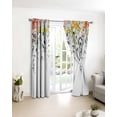thumbnail image 3 of Sage Green Eucalyptus Blackout Curtains for Bedroom/Living Room, Thermal Insulated Kitchen Curtains, Spring Farmhouse Tulips Leaves Grommet Darkening Window Treatment Drapes 27.5"x39"x2, 3 of 8