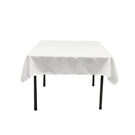 

TCpop58x58-WhiteP11 Polyester Poplin Square Tablecloth White - 58 x 58 in.