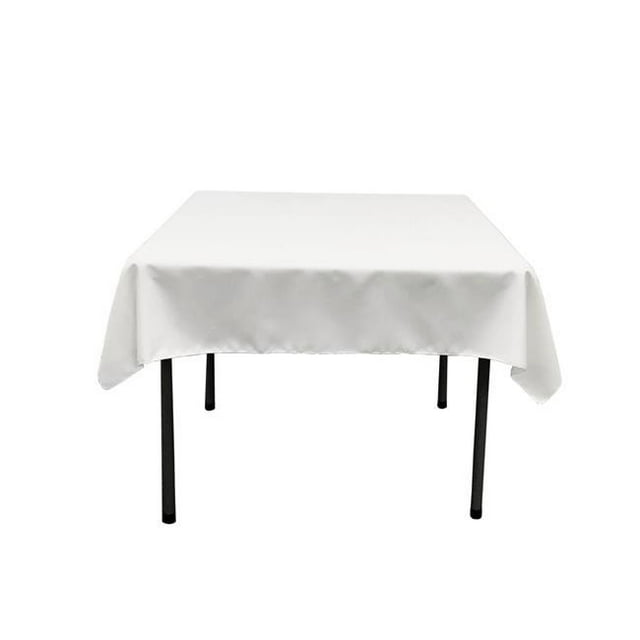 TCpop58x58-WhiteP11 Polyester Poplin Square Tablecloth, White - 58 x 58 in.