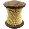 thumbnail image 1 of Natural Geo Moray Accent Stool - Jute Dark Brown, 1 of 5