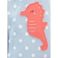thumbnail image 2 of Carter's Child of Mine Baby Girls Seahorse One Piece, 0/3M-24M, 2 of 2