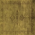 thumbnail image 1 of Ahgly Company Indoor Square Oriental Orange Industrial Area Rugs, 3' Square, 1 of 4