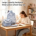 thumbnail image 5 of Backpack for Girls 3PCS Star Prints School Backpacks with Lunch Box Pencil Case Kids Backpack for Elementary Travel Backpack, 5 of 5