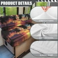thumbnail image 6 of Uorisanigo RV Dinette Cushion Covers - Stretch Camper Cushion Cover Dinette Booth Seats, Replacement Hawaiian Palm Tree Camper Seats Slipcovers - Includes 1 Bench & 1 Backrest Covers, 6 of 7