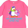 thumbnail image 4 of Inktastic My Great Aunt Loves Me Cute Penguins Girls Long Sleeve Toddler T-Shirt, 4 of 5