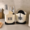 thumbnail image 4 of Dish Drying Rack for Kitchen Counter, Dish Drainer with Drainboard Set and Utensil Holder Draining Chopstick Cage Tableware for Kitchen Organizer and Storage[Black], 4 of 9