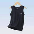 thumbnail image 2 of LLYwey Toddler Tank Tops, Baby Boys Girls Round Neck Sleeveless T-Shirts Kids Solid Color Sleeveless Tanks for Dance Yoga Workout Tops, T-23, Black, 1T, 2 of 6