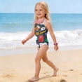 thumbnail image 3 of Grblisyd Girls Swimsuits Quick Dry Crossback One Piece Beach Swimwear Bathing Suit with Adjustable Strap 4-13Years, 3 of 6