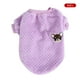 thumbnail image 4 of Greeniant Ropa para perros Disfraces Estilo simple Suéter multicolor para mascotas Cachorros Camisa Suavidad Mantener caliente Cachorro Chaleco Café L Ropa para mascotas Violeta L Greeniant PT003805-18B, 4 of 6