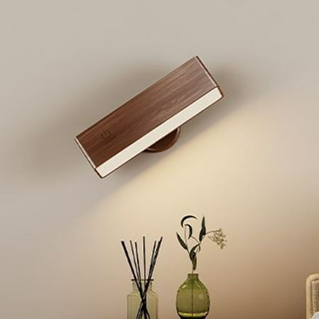

Tech Gadgets Wooden Magnetism Wall Light Minimalist Bedroom Light Solid Wood Bedlight Creative Corridor Light Living Room Wall Light Fixture