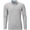 Grey, variant on Men's Solid Long Sleeve Golf Polo Shirt for Golfing White 3Xl