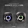 thumbnail image 2 of Bocinas ACTECK ESENCE BASIC AS215 Alámbrica USB 3.5mm Iluminacion Led Negro AC-935272, 2 of 5