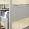 thumbnail image 3 of Furniture of America Dorian Solid Wood Twin Triple Bunk Bed in Gray, 3 of 6