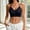 Black, variant on Plus Size Push Up Bra for Women Trendy Solid Color Lace Trim Crisscross Halter Camisole V-Neck Beautiful Back Underwear Purple Free Size