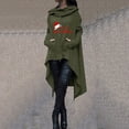thumbnail image 2 of VEKDONE Christmas Hoodie Sweatshirts for Women 2024 Clearance Sale Trendy Print Long Sleeve Pullover Blouse Casual Medieval Vintage Tops with Pockets Iregular Hem Cloak Robe, 2 of 4