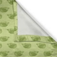 thumbnail image 6 of Ambesonne Hedgehog Grommet Curtain, Spiny Mammals Green, 50" x 54", Pistachio and Lime Green, 6 of 6