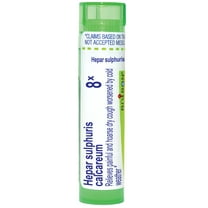 Boiron Hepar Sulphuris Calcareum 8X, Homeopathic Medicine for Painful And Hoarse Dry Cough Worsened By Cold Weather, 80 Pellets