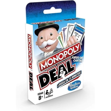 Monopoly Deal Card Game Spanish, for Kids, Ages 8 9 10 11 12 and Up