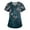 BH08-Cyan, variant on ADSSDQ Floral Printed Nursing Scrubs Shirts for Women 2024 New Fun Medical Plus Size Scrub Tops with Pockets Cyan S