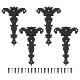 thumbnail image 6 of Raindrops  4 Pcs Vintage Small Hinges Antique Retro Decor Kitchen Cabinet Black, 6 of 8