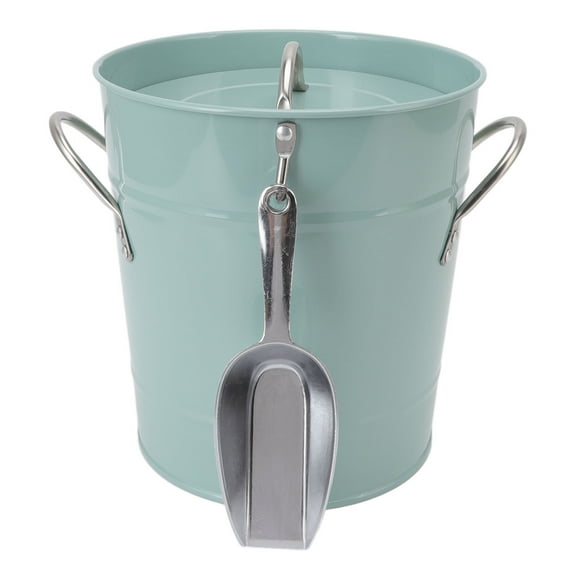 Ice Bucketwith Lid,Round Ice Bucket Multipurpose Ice Bucket Blue Ice Bucket Achieve More